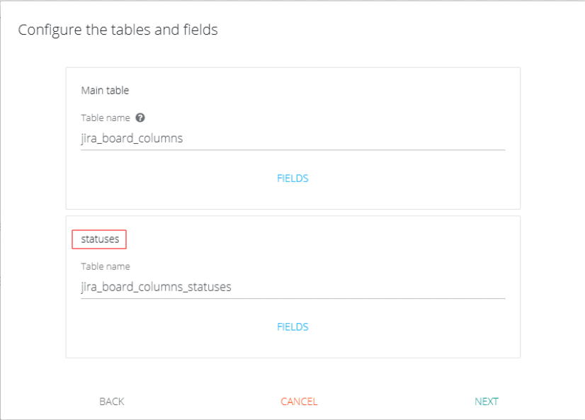 Example of how to locate table paths