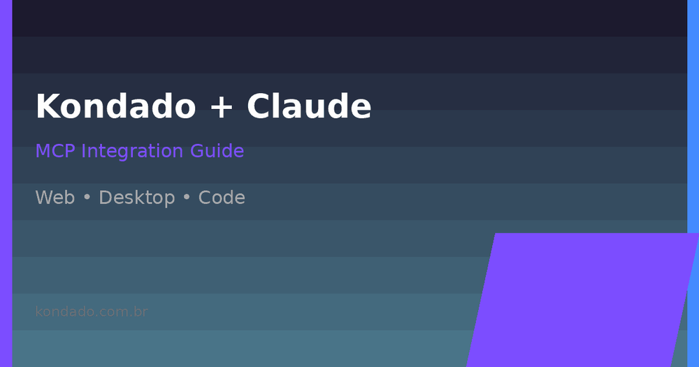 Como Conectar a Kondado ao Claude (Web, Desktop, Claude Code)