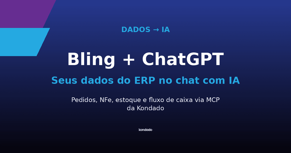 O Bling tem ChatGPT integrado? (e o que muda quando você conecta os dados do Bling à IA)