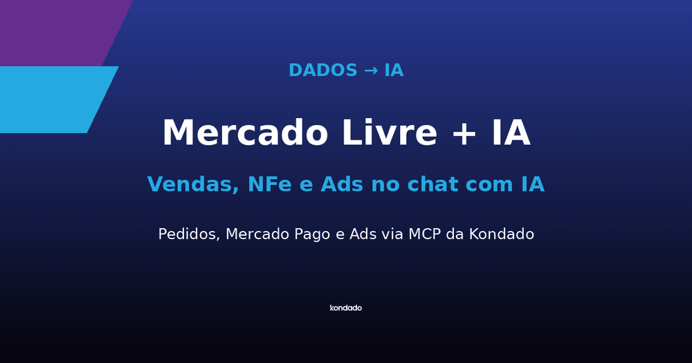 Mercado Livre no ChatGPT e no Claude: como a IA analisa suas vendas, NFe e Ads via MCP da Kondado