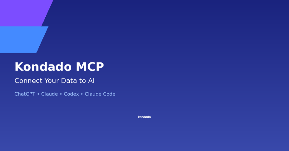 The Kondado MCP: Connect Your Business Data to ChatGPT, Claude, Codex & Claude Code
