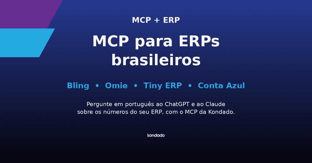 MCP para ERPs brasileiros: Bling, Omie, Tiny e Conta Azul