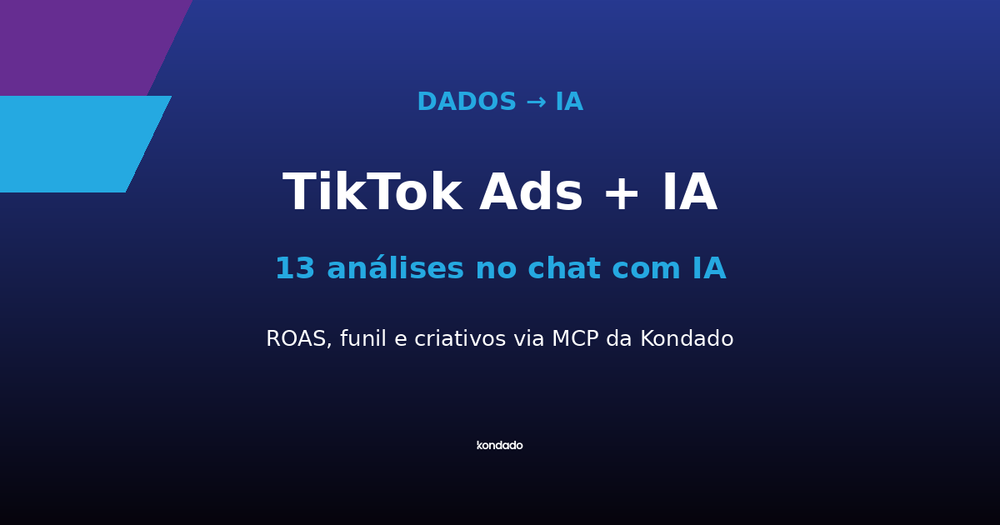 TikTok Ads + ChatGPT: 13 análises que você roda em linguagem natural com o MCP da Kondado