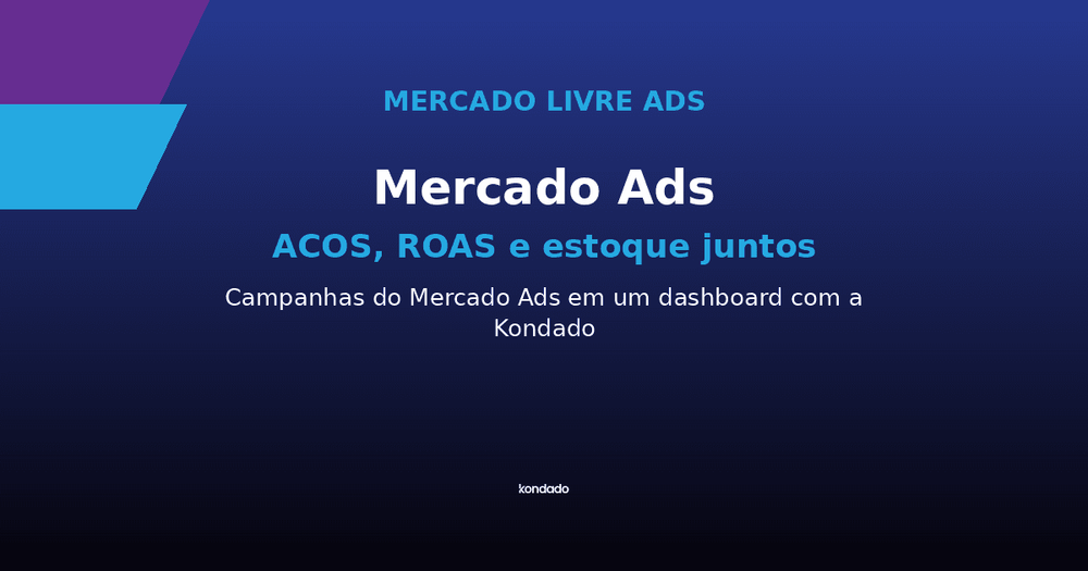 Mercado Ads: Campanhas, ACOS e ROAS em um Dashboard
