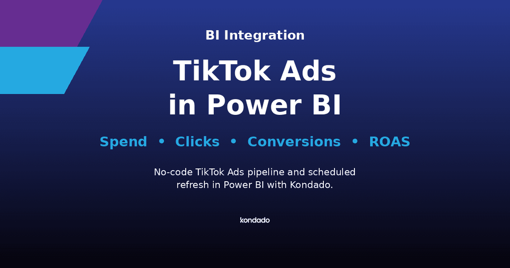 How to Connect TikTok Ads to Power BI