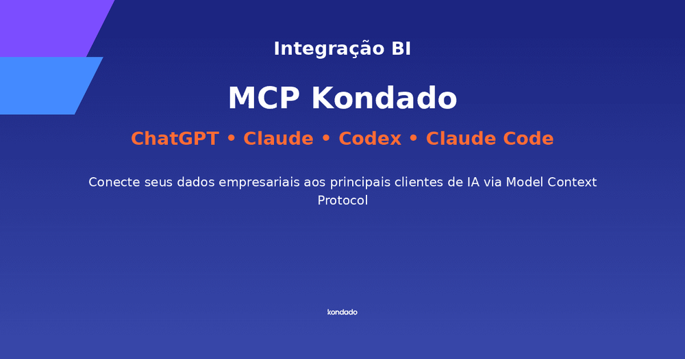 MCP da Kondado: Como Conectar Seus Dados Empresariais ao ChatGPT, Claude, Codex e Claude Code