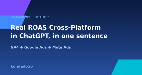 Real ROAS Cross-Platform: How to Ask ChatGPT to Compare GA4, Google Ads, and Meta Ads via MCP